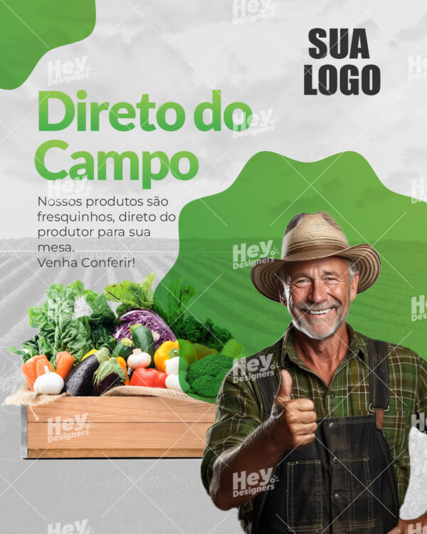 Post Hortifruti 01 - PSD Editavel - Cód.00001