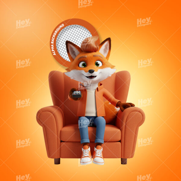 Mascote 3D - RAPOSA - ANM CÓD.00047