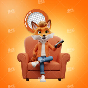 Mascote 3D - RAPOSA - ANM CÓD.00048