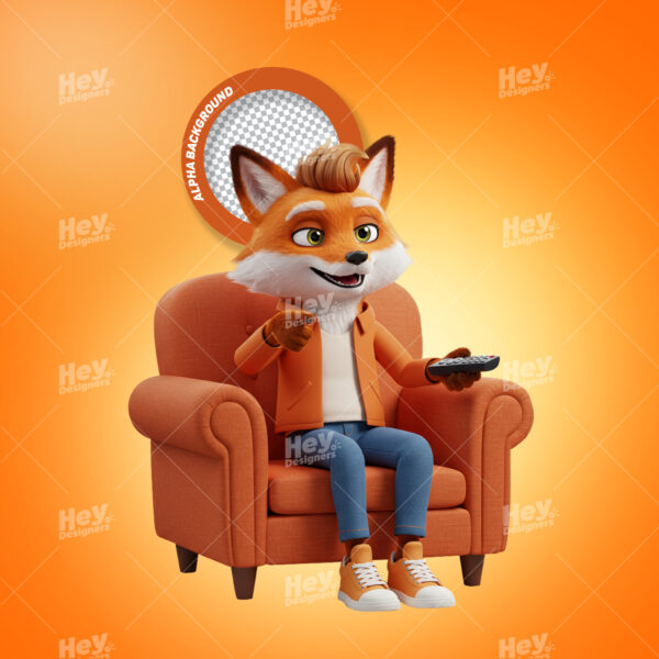 Mascote 3D - RAPOSA - ANM CÓD.00049