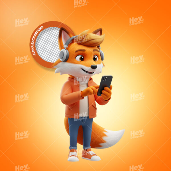 Mascote 3D - RAPOSA - ANM CÓD.00050