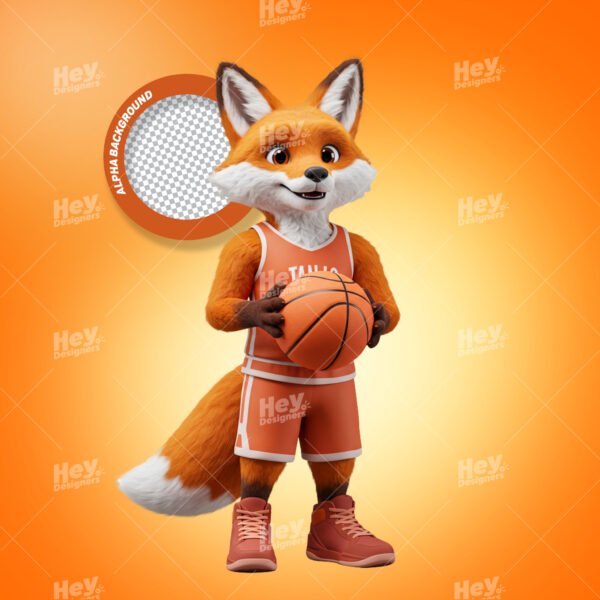 Mascote 3D - RAPOSA - ANM CÓD.00052