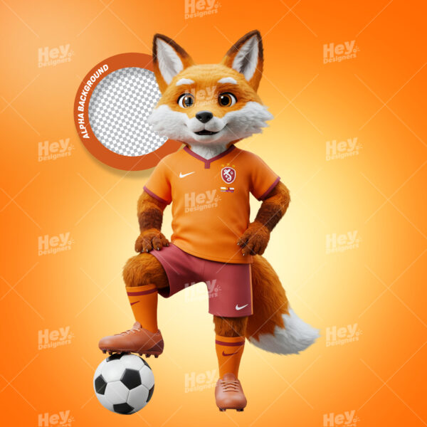 Mascote 3D - RAPOSA - ANM CÓD.00053