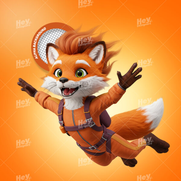 Mascote 3D - RAPOSA - ANM CÓD.00054