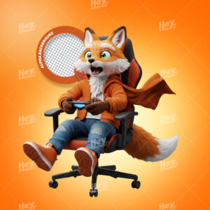 Mascote 3D - RAPOSA - ANM CÓD.00056